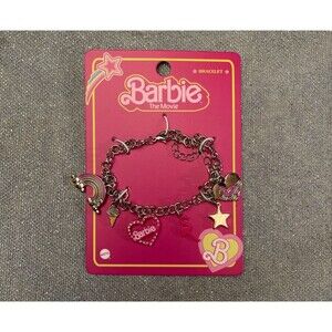 Barbie the Movie Charm Bracelet Never Used Pink Barbiecore Kidcore Cute Fun